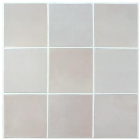 COMSTICKC Klebefliesen Küche, Matt Graurosa PVC Quadrat, 10 Stück, 3D Fliesenaufkleber Fliesen Selbstklebend Wandfliesen Küchenfliesen Selbstklebend Küchenrückwand Bad, 30× 30 cm