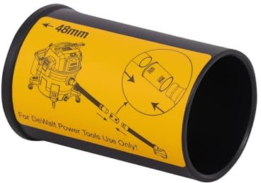 DEWALT DXVA19-2780 Power Tool Adaptor effortlessly connects your 48mm hose to fit DEWALT Tools (sanders, mitre saws, table saws, and more). Provides optimised dust collection and enhanced workspace cl