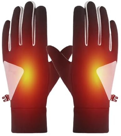 Kixolazr Guantes Térmicos Recargables, Guantes Eléctricos Impermeables y Abrigados, Calentadores de Manos para Acampada Clima Frío Esquí Snowboard Ciclismo, para Motociclismo, Caza, Senderismo y