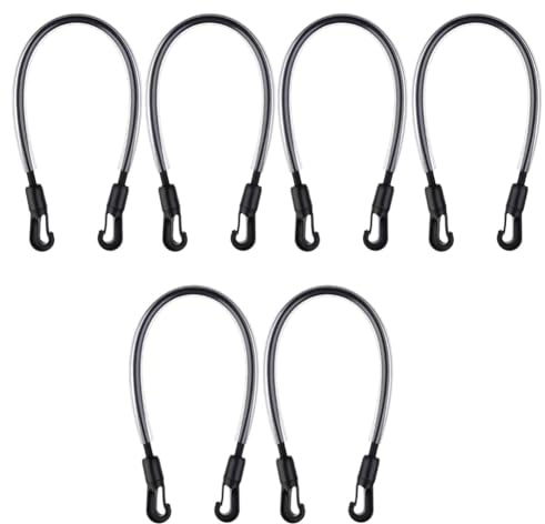 Yarryuter Elastisk Hästtäcke Benremmar 6 Stycken Ersättning med Avslutade Klipp Justerbar Längd 20 Till 30 Tum