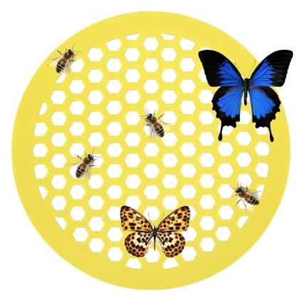 Estación De Bebida para Abejas Bebedero Isla Impermeable Panal | Bandeja Captadora de Agua con Vasos para Abejas para Colibríes Avispas Polinizadores Sedientos Jardín Patio Granja Césped