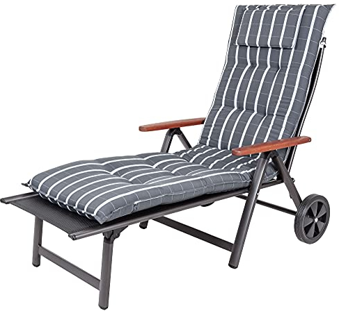 Möbelträume Auflagen für Liegen mit Kopfpolster Miami 20426-700 in grau (ohne Liege)