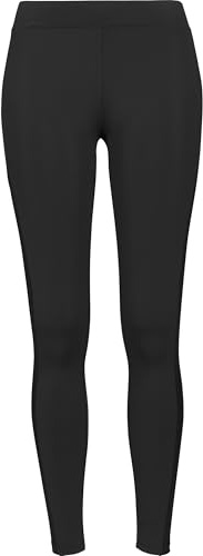 Urban Classics Ladies Tech Mesh Stripe Leggings, Mujer, Negro (Black 7), M