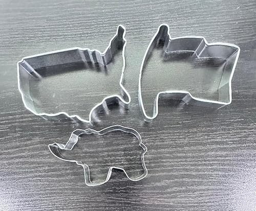 USA Flag cookie cutter USA MAP cookie cutter, elephant Cookie Cutter