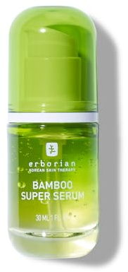 Erborian - Bamboo Super Sérum - Soin Visage à l'Extrait de Bambou et à l'Acide Hyaluronique - Repulpant - Hydratation Intense Longue Durée - Cosmétique Coréen - 30 ml