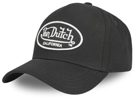 Cap Herren 100% Baumwolle, Tracker Kappe Herren, Natürlich, Anti-Reizung, Schwarz, Einheitsgröße