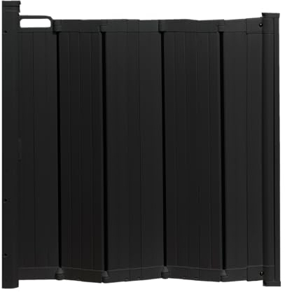 BabyDan Guard Me, Auto Retractable Stair Gate, Fits openings between 55-89 cm, Black, Made in Denmark - Baby Gate/Safety Gate (Pet Gate/Dog gate)