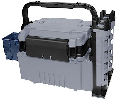 Funien Angelbox, Reise-Angelkoffer, Box mit Flaschenhalter und Rutenständern,Fishing Box