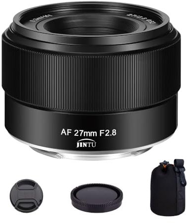 JINTU 27mm F2.8 AF Auoto Focus Lens Compatible with Fuji X-Mount Mirrorless Cameras XS10 X-A5 X-A7 X-M1 X-M2 X-E4 X-T1 X-T10 X-T2 X-T20 X-T3 X-T4 X-T100 X-T200 X-T30 X-Pro1 X-Pro2 X-Pro3 X-E1
