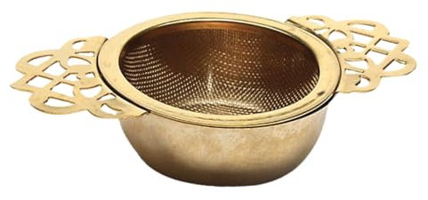 TOPBATHY Infusor De Té De Acero Inoxidable Con Mango Doble Filtro De Té Para Hojas Sueltas Hierbas Y Especias Ideal Para Tazas Y Fiesta De Té