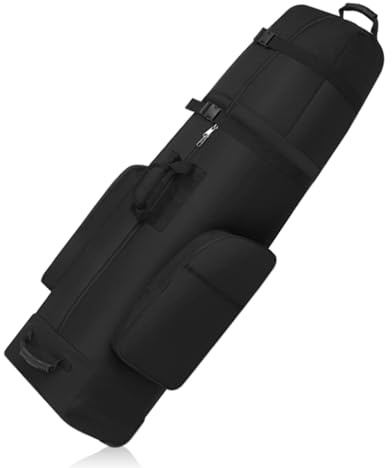 Borsa da viaggio impermeabile per mazze da golf – borsa organizer portatile per ruote, leggera, grande capacità, organizer con chiusura lampo, custodia da viaggio durevole e resistente all'usura