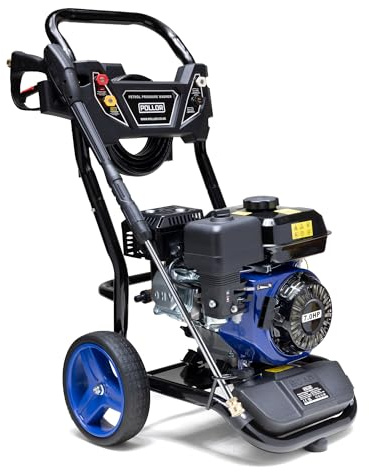 POLLOR Petrol Pressure Washer 7HP 3950 PSI Power Jet Wash 210CC Driveway Car Patio Cleaner