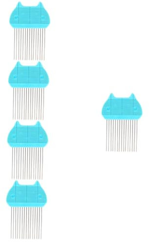 EXCEART 5 Stück Papierkamm Quilling-Stift aus Papier Quilling-Kamm-Werkzeug Papierquilling-Zubehör DIY-Papierhandwerkzeug Quilling-Webwerkzeug geschlitztes Quilling-Werkzeug Metall Blue