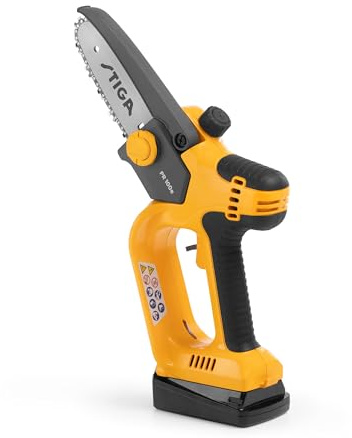 STIGA PR 100e Kit Potatore A Batteria, 20V 2Ah – Lubrificazione Automatica, Design Leggero Ed Ergonomico – Potatura Leggera Di Alberi E Arbusti, Fino A 50 mm