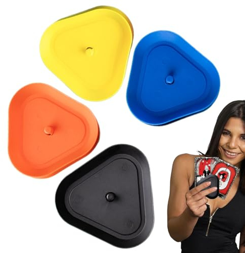 Soporte Triangular para Cartas, Juego De 4 Bandejas para Póker De Mesa, Soporte Compacto De Mesa para Noches con Amigos Adultos Y Familia