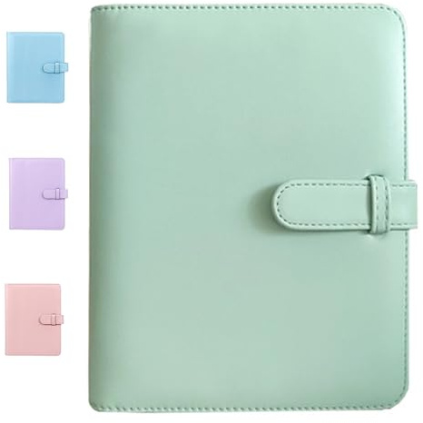 256 Pockets Mini Photo Album, Portable & PU Leather Photo Album Book, Photocard Holder for Fujifilm Instax Mini Series & Polaroid Snap/PIC-300/SocialMatic/Zip, fits 54x86mm (2.1x3.4) photos (Green)