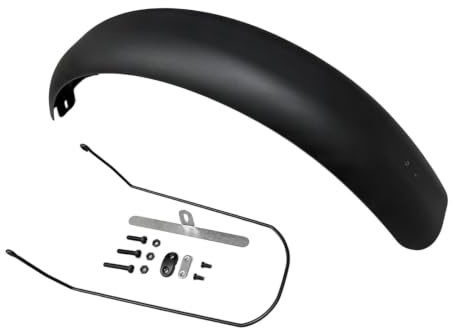 Amagogo Garde Boue Vélo Large Pneus Bike Set Pare Couverture Totale PP Souple Antiprojection Fixations Renforcées Adaptée, Garde-Boue Arrière Unique De 20 Pouces 5.0