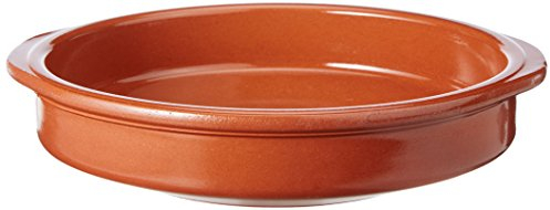 FACKELMANN Classico Casseruola in Terracotta, Ceramica, 26 x 24 x 5 cm, Nero, Ciano, Magenta, Giallo, Rendement Standard