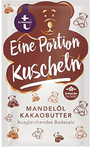 t by tetesept ausgleichendes Badesalz eine Portion Kuscheln 60 g 1 Vollbad Mandelöl & Kakaobutter