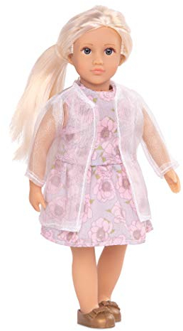 Lori - Perla - 15 cm Modepuppe - Stilvolles Outfit - Jacke, Kleid & Schuhe - Spielzeug für Kinder - 3 Jahre +