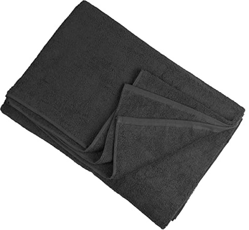 Serviette XXL | Bain | Sauna | Plage | Grande Taille 100x220cm et 155x220cm avec Ouvre-Bouteille | Noir