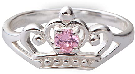 Peers Hardy Disney Princess Childrens Sterling Silver CZ Crown Ring R900068ZPL-3 (R900068ZPL-3.PH)