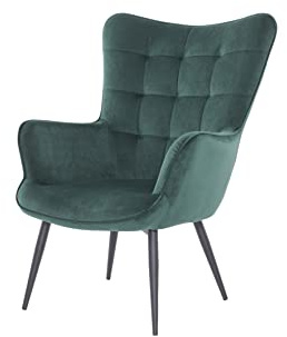 byLIVING Sessel Uta/Webstoff dunkelgrau/Gestell schwarz pulverbeschichtet/Relaxsessel/Armlehnen-Sessel/B 72, H 97, T 80 cm