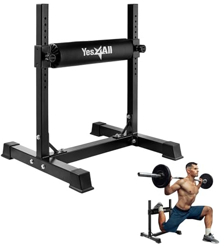 Yes4All Bulgarian Split Squat Stand, Single Leg Squat Roller, Single Squat Stand for Squats, Leg Lunges, Bodyweight Training
