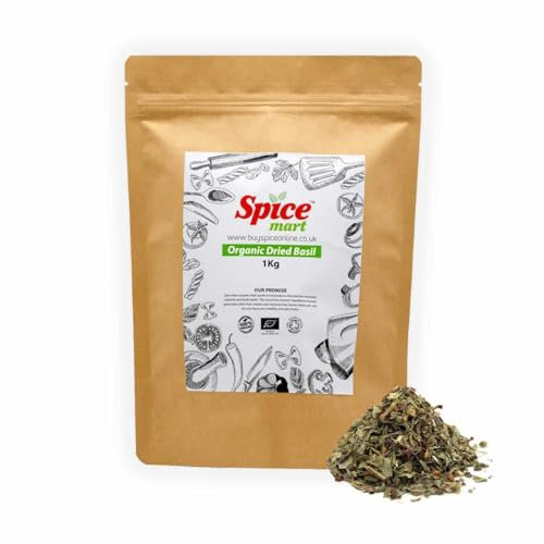 225g | Organic Whole Spices | Ground Spices | Herbs | Seeds | Chilli | Superfoods Soil Association Certified (Organic Dried Basil Herbs)