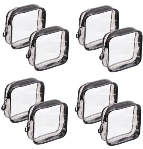 FRCOLOR Lot De 4 Trousses De Maquillage Portables Trousses De Voyage À Double Couche Trousses De Toilette Organiseur Tendance 2 Pièces X 4