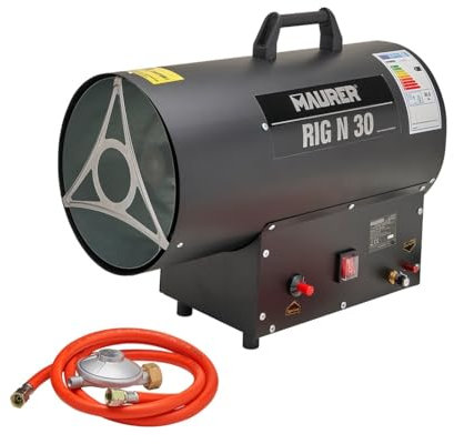 Riscaldatore Industriale a Gas Maurer Rig N 30, 30 kW, con Tubo Flessibile