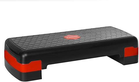 Step Fitness Ajustable 2 Niveles con Superficie Antideslizante Plataforma Aerobica para Entrenamiento en Casa Cardio Tonificacion Altura Regulable Resistente Compacto Gym Casa Versatil | DRUNA