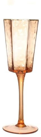 FDOSIJFOS Copa de champán, 1 Juego de Copas champán hexagonales Base Alta, Capacidad 5,24 oz for Festivales Tradicionales