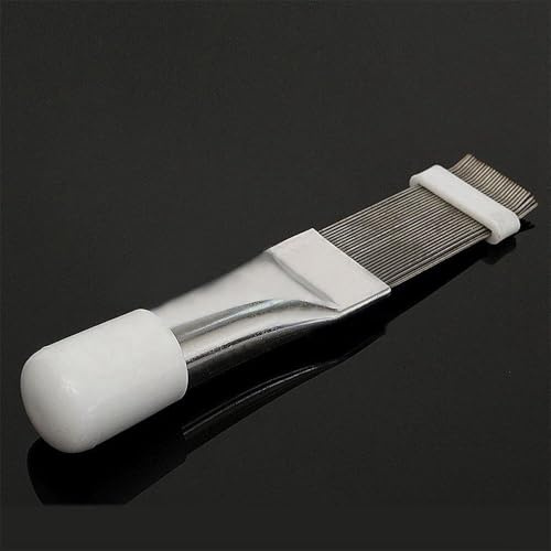 Brosse peigne à ailettes pour climatiseur et climatiseur, conçu pour nettoyer et redresser les ailettes sur les bobines de condensateur et d'évaporateur avec des matériaux