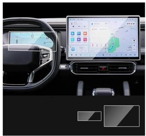 Lámina Protectora para Sistemas de navegación de Coche, Cristal Templado, Jetour Traveller T2 2023, lámina Protectora para Sistemas de navegación y salpicadero