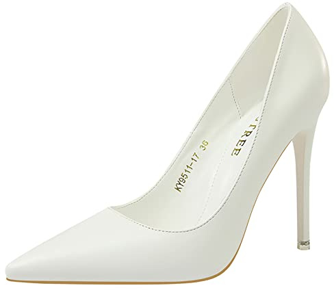 Kvinnors spetsiga tå Klänning Pumps Stiletto High Heel Pump Klassiska festbröllopskvällskor