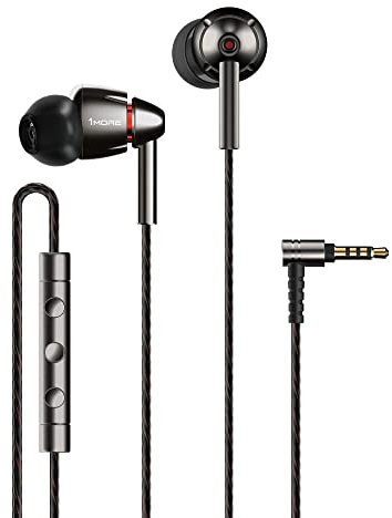 1MORE E1010 Quad-driver Hi-Fi Kopfhörer In-Ear Ohrhörer Hi-Res Audio mit Mikrofon und Fernbedienung Kompatibel mit iOS und Android