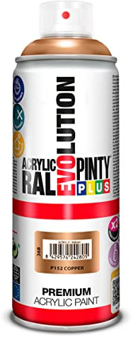 PINTYPLUS EVOLUTION Pintura spray Acrílica Brillo 520cc Copper P152