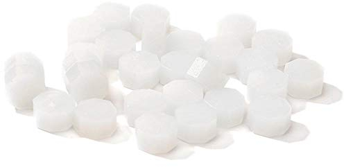 PINKJANE Siegelwachs - 100 Stück Achteckige Siegelwachsperlen, Stempelwachs for Karten, Umschlägen, Briefe, Hochzeitseinladungen Karten, Geschenkbox - Transparente Farbe