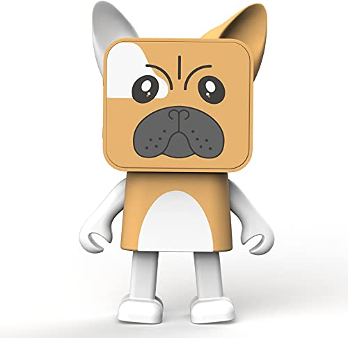 Bluetooth-Lautsprecher Tanzender Hund - Kleiner Tragbarer Lautsprecher - Leistungsstarke Boxen - Handy oder PC - Kabellos - 5h Akkulaufzeit - Lustiges Originelles Design - Spitzentechnologie - Mob