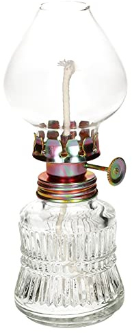 KOTARBAU® Minilámpara de aceite con mecha, lámpara de petróleo vintage