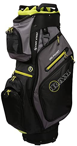 Ram Golf FX Deluxe Golf Cart Bag with 14 Way Dividers Black/Grey/Neon