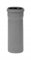 HT System Tuyau d'évacuation DN 110 500 mm – Tuyau de vidange en polypropylène – Tuyau en plastique pour système de tuyau d'évacuation – Surface lisse, durable et fiable – Gris