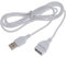 WOEIFGV Cables de extensión USB blancos de 1,5 m - Cable de extensión USB 2.0 tipo A macho a hembra para impresora de teclado