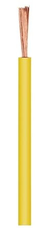 IkErna Yellow Single Core PVC Sheathed Flexible Copper Cable Wire Rv 22 20 18 17 15 13 11 9 7 Awg Electronic Wire Signal Extension Cable/25 Mm/5 Meter