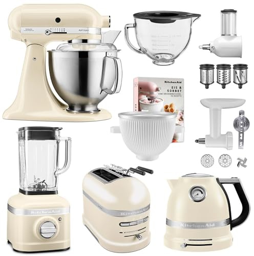 KitchenAid Artisan 5KSM185PSEAC BigXXL mit Toaster, Wasserkocher + Standmixer