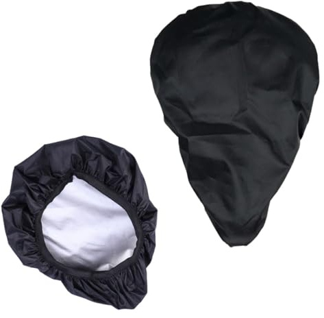 TOYZFRIENDY 2 Piezas Funda para Sillín de Bicicleta Elástica Protección Resistente al Agua para Asiento Mediano y Cubierta Ajustable para Bicicletas de Carretera Montaña y Confort Pack Negras
