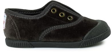 Pisamonas Zapatillas Terciopelo Barefoot Sin Cordones Talla 23 Color Gris