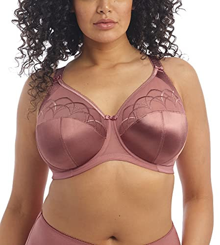 Elomi Women's Cate Underwire Full Cup Banded Bra Coverage,Rosewood,34F