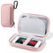 ULAK MP3 Spieler Tasche, Eva Case Hülle für iPod Touch & Nano/Victure/Soulcker/SVMUU mit Bluetooth und anderem Musikplayer. Etui für Powerbank, Kopfhörer, USB-Kabel, Speicherkarte - Rosegold